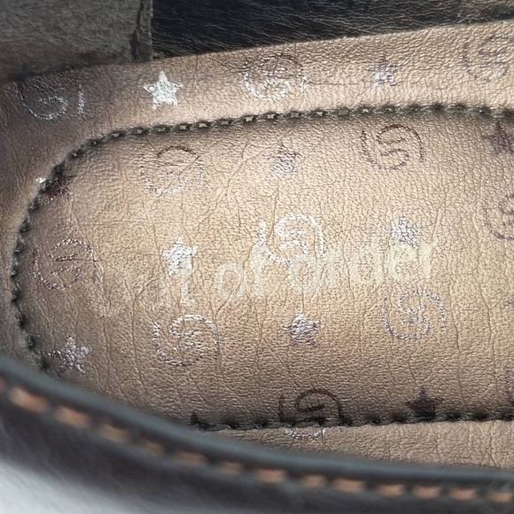 Out Of Order Leather Mary Jane Flat Shoes Brown Buckle Adjustable Strap Size 7 - Picture 12 of 12